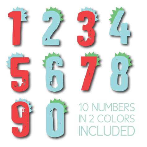 Dinosaur Themed Numbers 0 9 Included Digital File