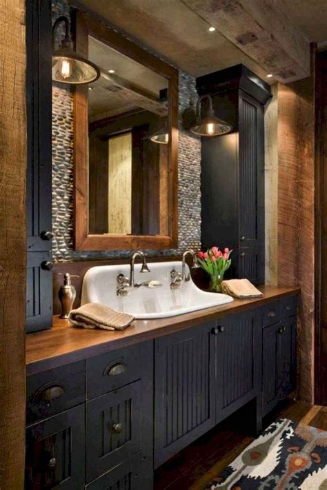 37 Inspiring Rustic Master Bathroom Decor Ideas With