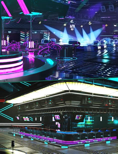 Xi Futuristic Nightclub Daz 3d