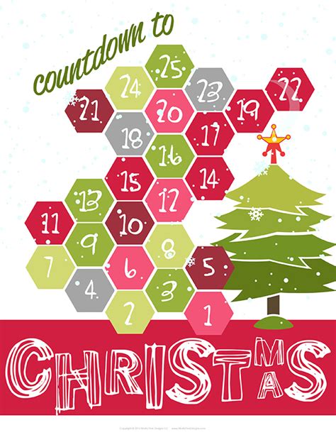 Printable Christmas Countdown 2020