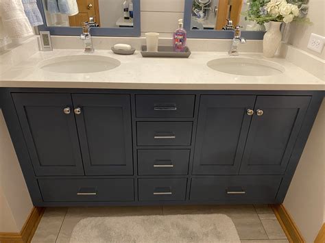 Advantages of custom made bathroom vanities kitchen ideas. Custom made bathroom vanity in 2020 | Blue vanity, Vanity ...