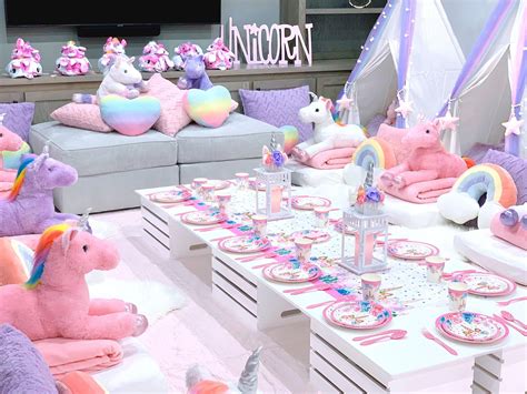 Unicorn Themed Parties Picnics And Slumber Parties Unicorn Party