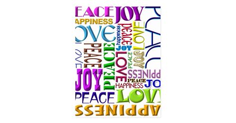 Peace Joy Love Happiness Postcard