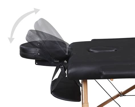 Massage Imperial® Professional Lightweight Black 3 Section Portable Massage Table Spa Reiki