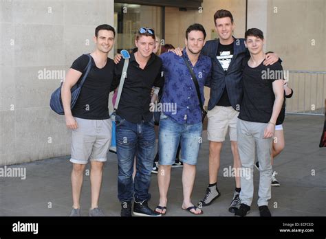 Britains Got Talent Winners Collabro Seen At Radio One Studios In