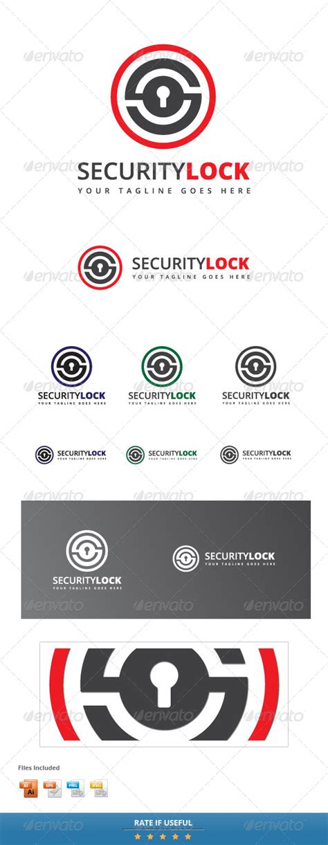 Security Lock Logo Template Graphicriver