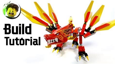 lego ninjago kai s dragon build tutorial youtube