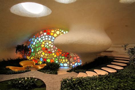 Eye Cacthing Organic Architecture With Whimsical Interior Design