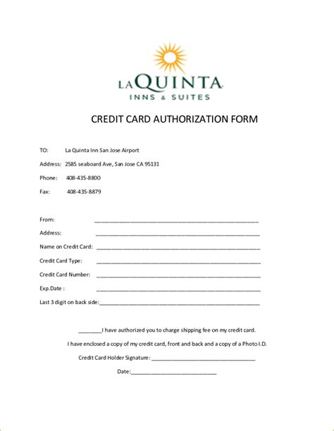 Pre authorized credit card payment agreement. 10+ Credit Card Authorization Form Template Free Download!!