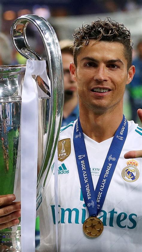 1366x768px 720p Free Download Cr7 Holding His Champions League