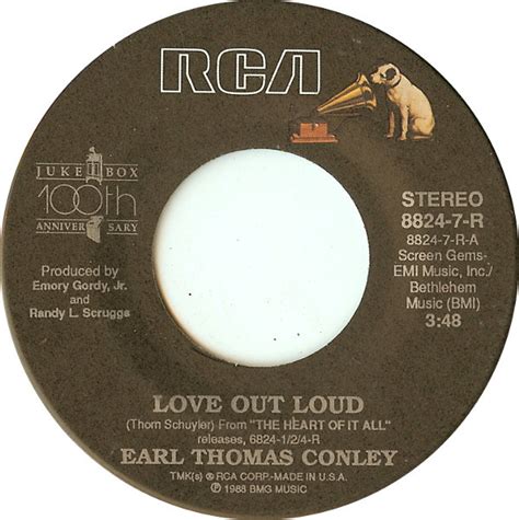 Earl Thomas Conley Love Out Loud 1988 Vinyl Discogs