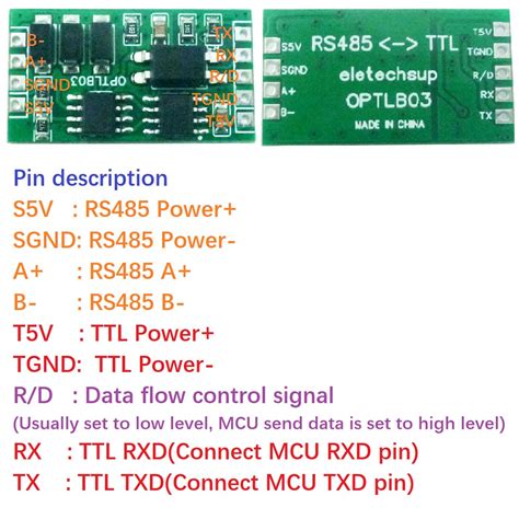 Optlb03 Industrial Grade Uart Ttl To Rs485 Isolated Communication Surge