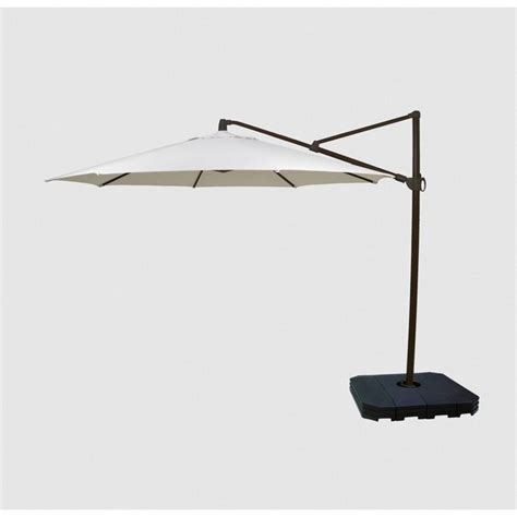 Exceptional quality rattan garden furniture supplied all across uk mainland, this has. 11' Offset Patio Umbrella DuraSeason Fabric™ - Black Pole ...