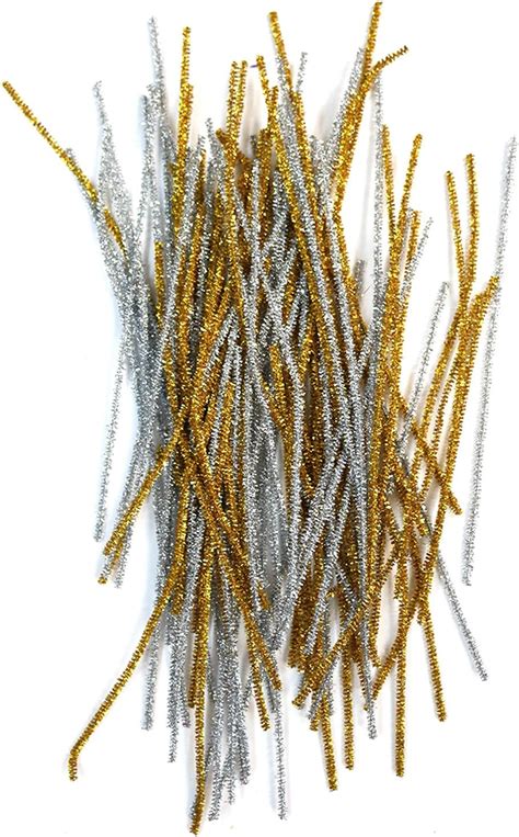 Metallic Gold Silver Pipe Cleaners Choose 100 200 300 100
