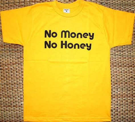 No Money No Honey Fun New Thai Punk T Shirt Xl Yellow Ebay