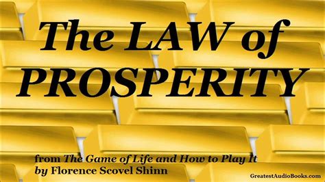 The Law Of Prosperity Audiobook Wealth Money Success Business