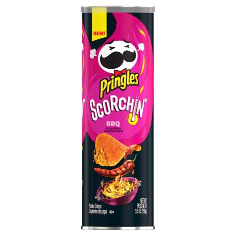 Pringles Scorchin Bbq Flavored Potato Crisps 55 Oz