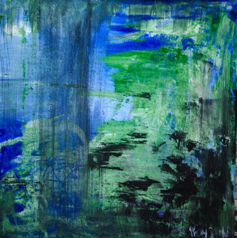 Blue Green Painting By Kelly S Pixels