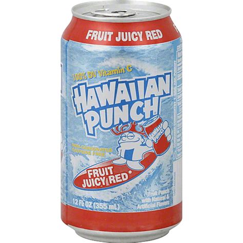 Hawaiian Punch Fruit Juicy Red 12 Fl Oz Cans 6 Pack Beverages