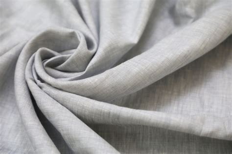 Grey Linen Fabric In Wider Width Vritti Designs