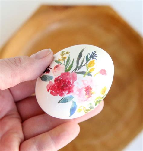 Beautiful Floral Easter Eggs Using Tattoo Paper Easter Egg
