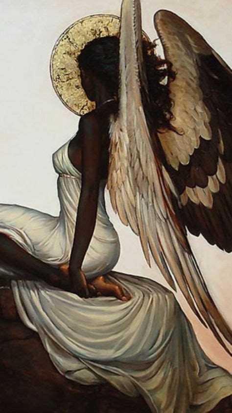 Pin By Elizacar On Angels In Black Women Art Angel Art Female Art
