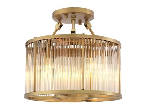 Eichholtz Ceiling Lamp Bernardi S Brass Wilhelmina Designs
