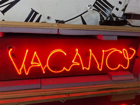 Vintage Neon Sign No Vacancy For Sale At 1stdibs