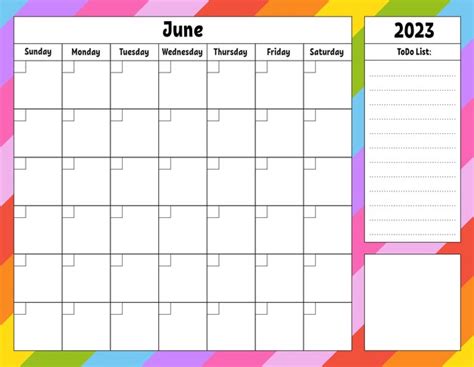 Premium Vector Blank Calendar Template For One Month Without Dates