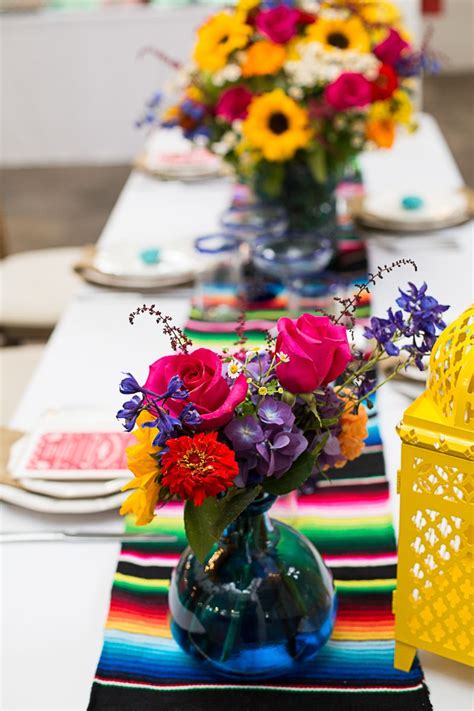 How To Style A Mexican Themed Table Wedding Inspiration 12 Mexican Centerpiece Ideas Mexican