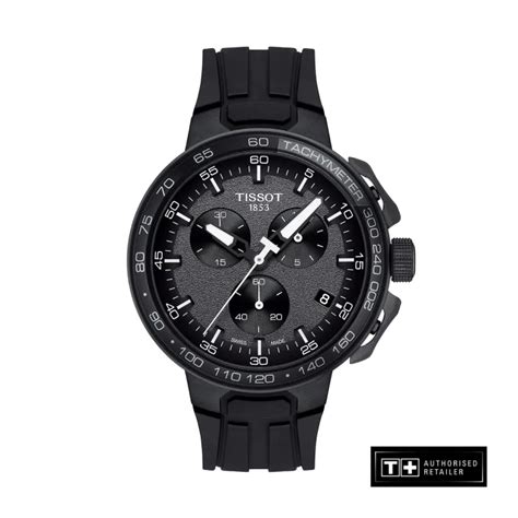 tissot t race cycling chronograph men s black silicone strap and gunmetal dial quartz watch