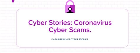 Cyber Stories Coronavirus Cyber Scams Airnow