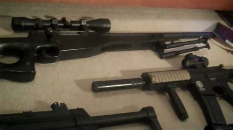 my collection of aeg airsoft guns youtube