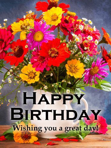 Share the best gifs now >>>. Send Free Magnificent Flower Happy Birthday Card to Loved ...