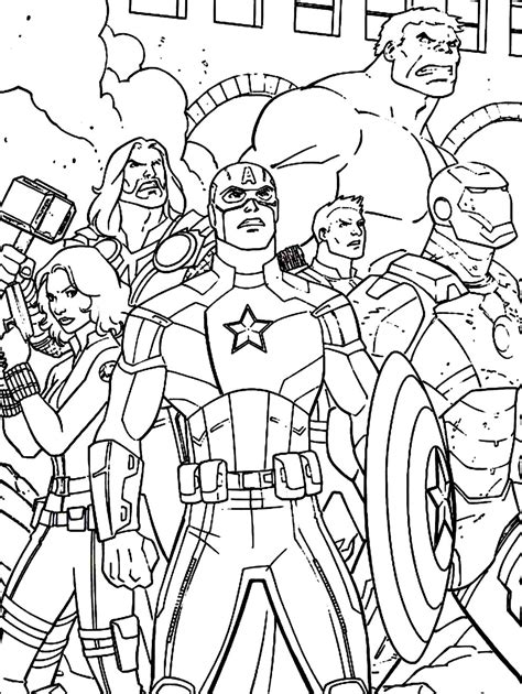 35 Desenhos De Os Vingadores Para Imprimircolorirpintar Desenho Dos