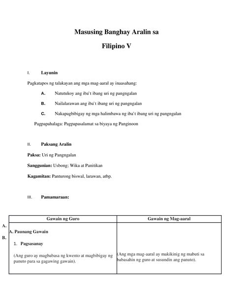 Docx Masusing Banghay Aralin Sa Filipino V Dokumen Tips