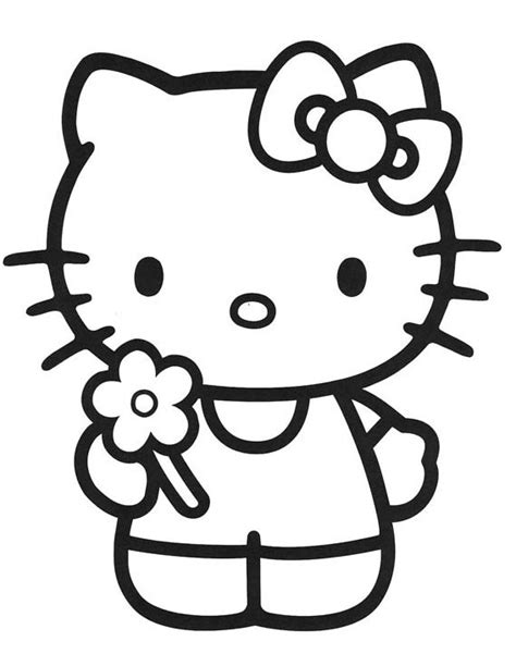 Dibujos Sin Colorear Dibujos De Hello Kitty Para Colorear Reverasite