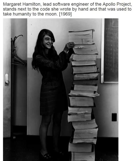 Margaret Hamilton Lead Software Engineer For The Apollo Project Poses