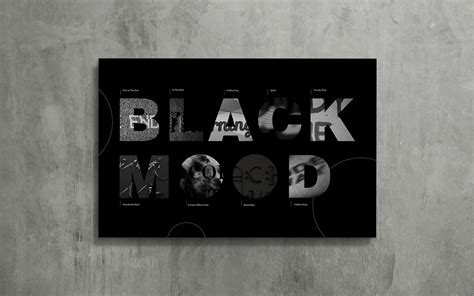Black Mood Type Experiments 2017 On Behance