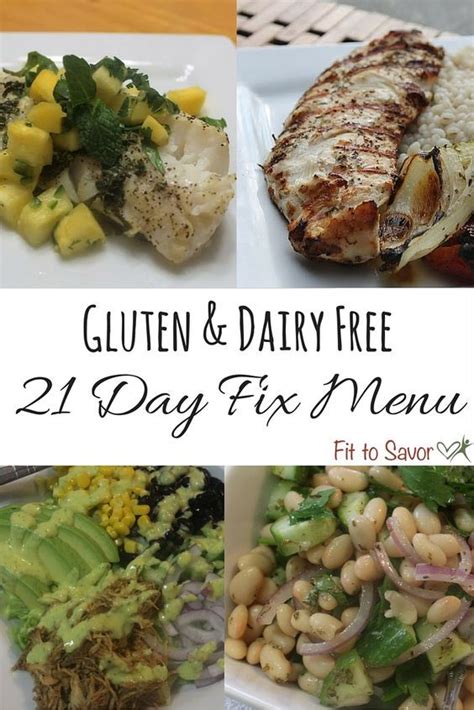 This Gluten Dairy Free 21 Day Fix Menu Is AWESOME You Don T Feel