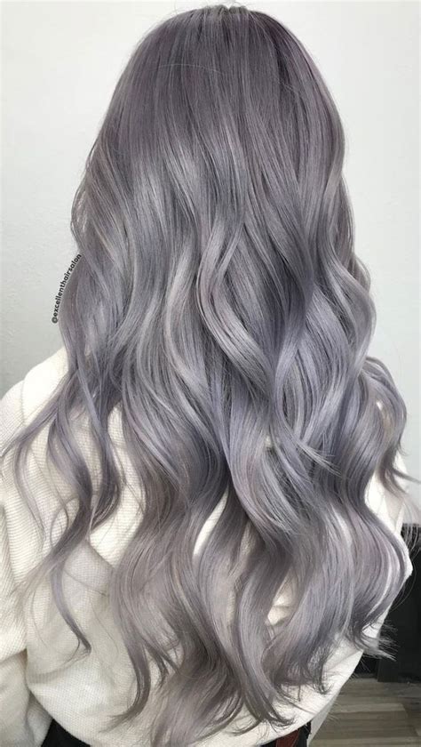 25 Trendy Grey And Silver Hair Colour Ideas For 2021 Dusty Silver Smoke