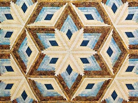 The log furniture store offers a large selection of rustic cabin bedding in black bear, pine cone, fish, elk and other wildlife designs. Pastel Blue and Gold Diamond Star Log Cabin Quilt | Log ...