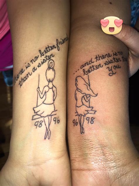These pair tattoos feature the famous children's books characters tigger, winnie the pooh, and piglet. Sister tattoos