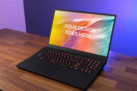 Asus Rog Laptop Mockup 07 Graphic By Relineo · Creative Fabrica