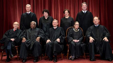 The 9 Current Justices Of The Us Supreme Court