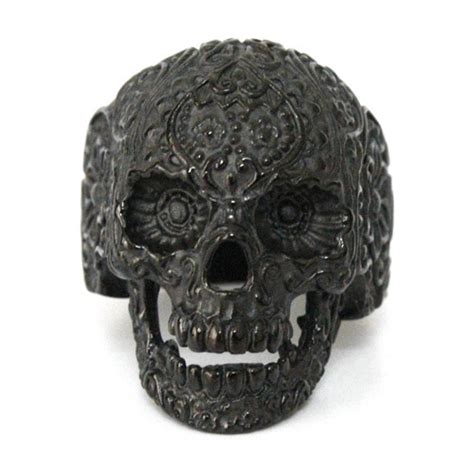 Newest Design Cool Evil Black Skull Ring 316l Stainless Steel Cool