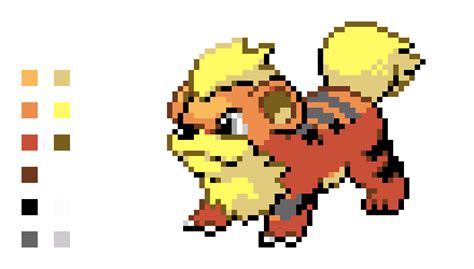 Growlithe Pixel Art