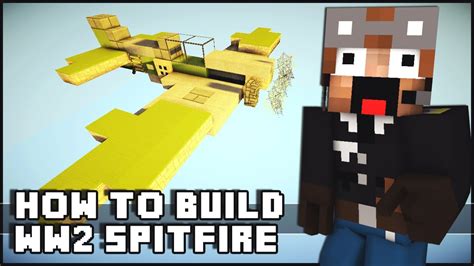 Minecraft How To Make Ww2 Spitfire Fighter Plane Youtube
