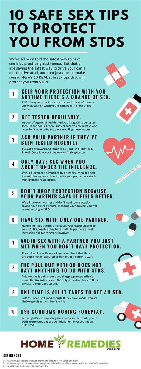 10 Safe Sex Tips To Protect You From Stds Infographic