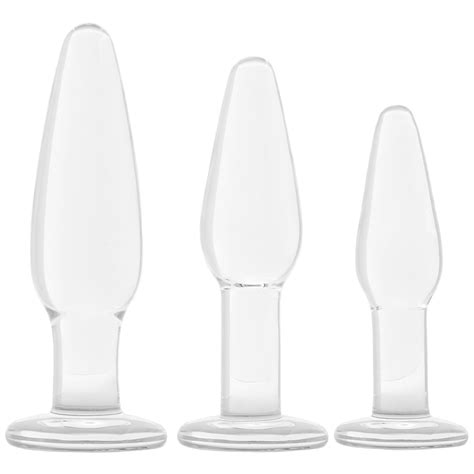 gläs 3 piece anal training set high quality wholesale sex toysandvibratorsanddildo
